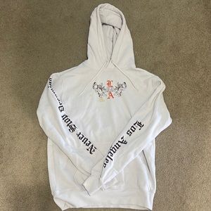 White Graphic Cherub H&M Hoodie